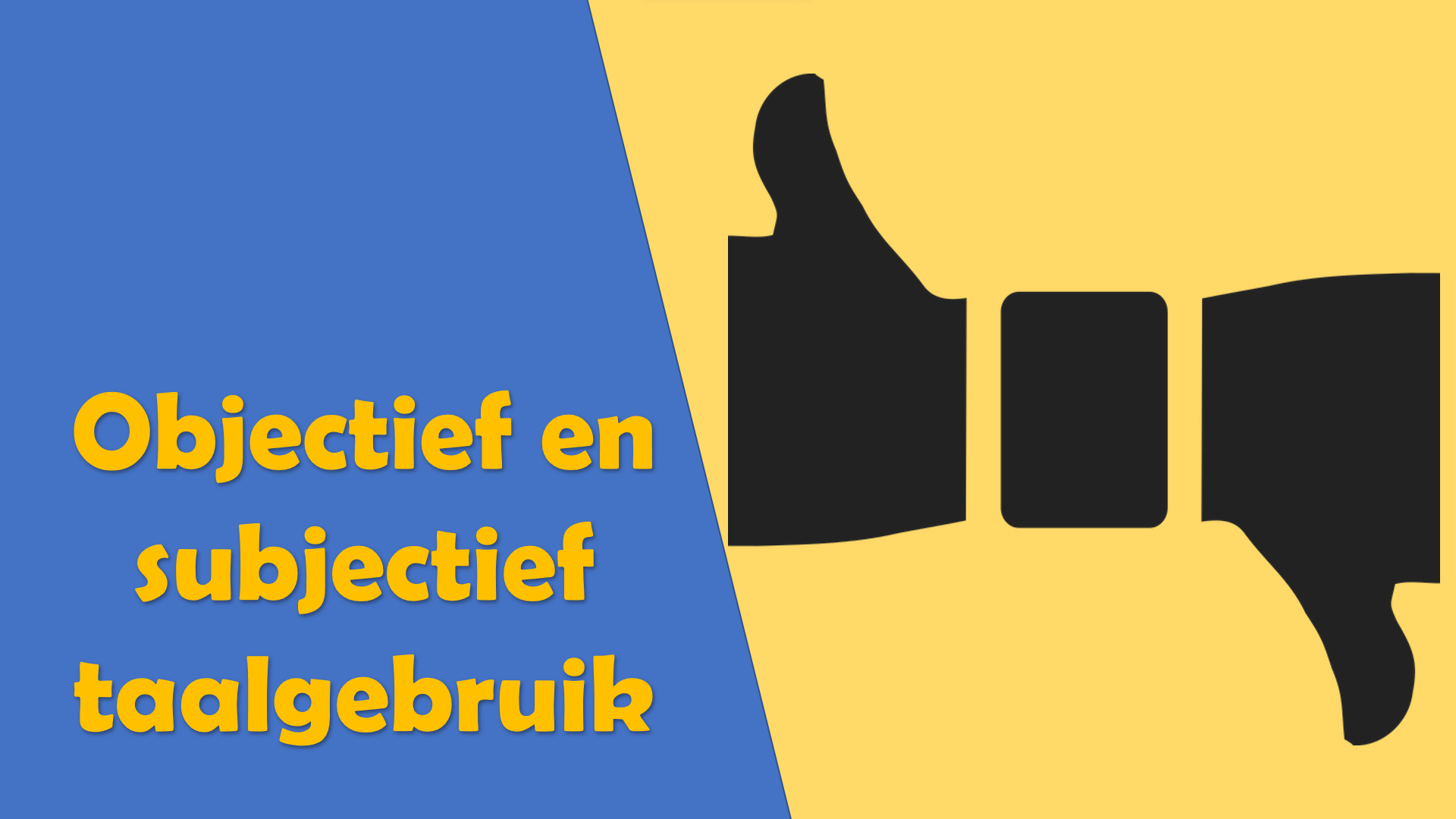Objectief en subjectief taalgebruik: Uitlegvideo - Video - KlasCement - Wat Betekent Objectief En Subjectief