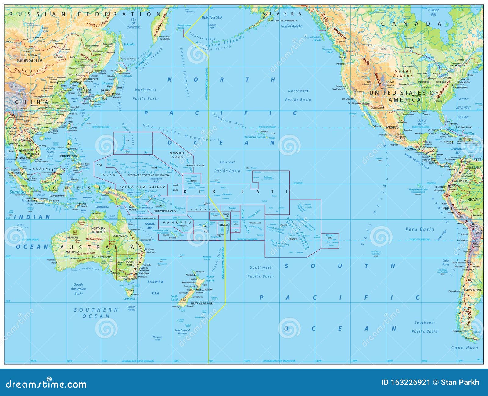 Oceania Cartoons, Illustrations & Vector Stock Images - 40924 Pictures - Waar Ligt De Stille Oceaan