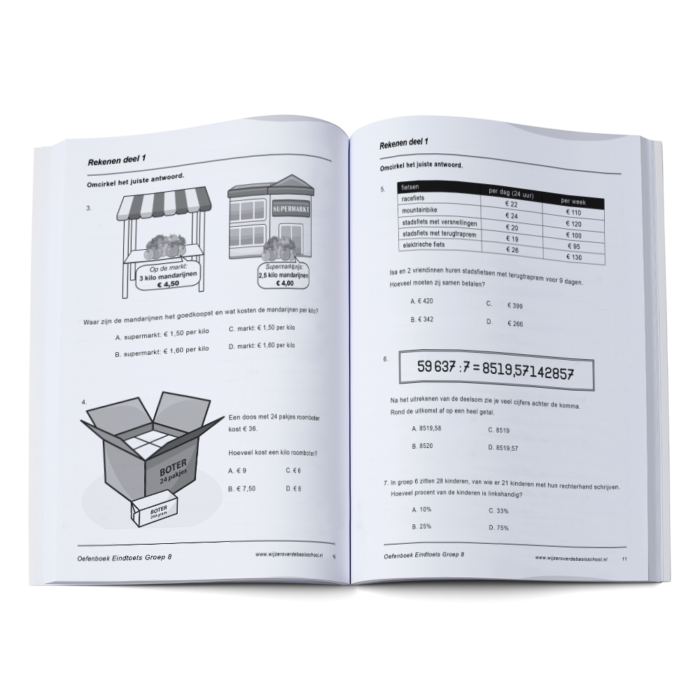 Oefenboek Citotoets Groep 8 (600+ Google Reviews van ouders) - Spelling Cito Groep 8 Oefenen