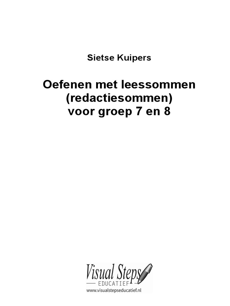 Redactiesommen Groep 7 Met Antwoorden