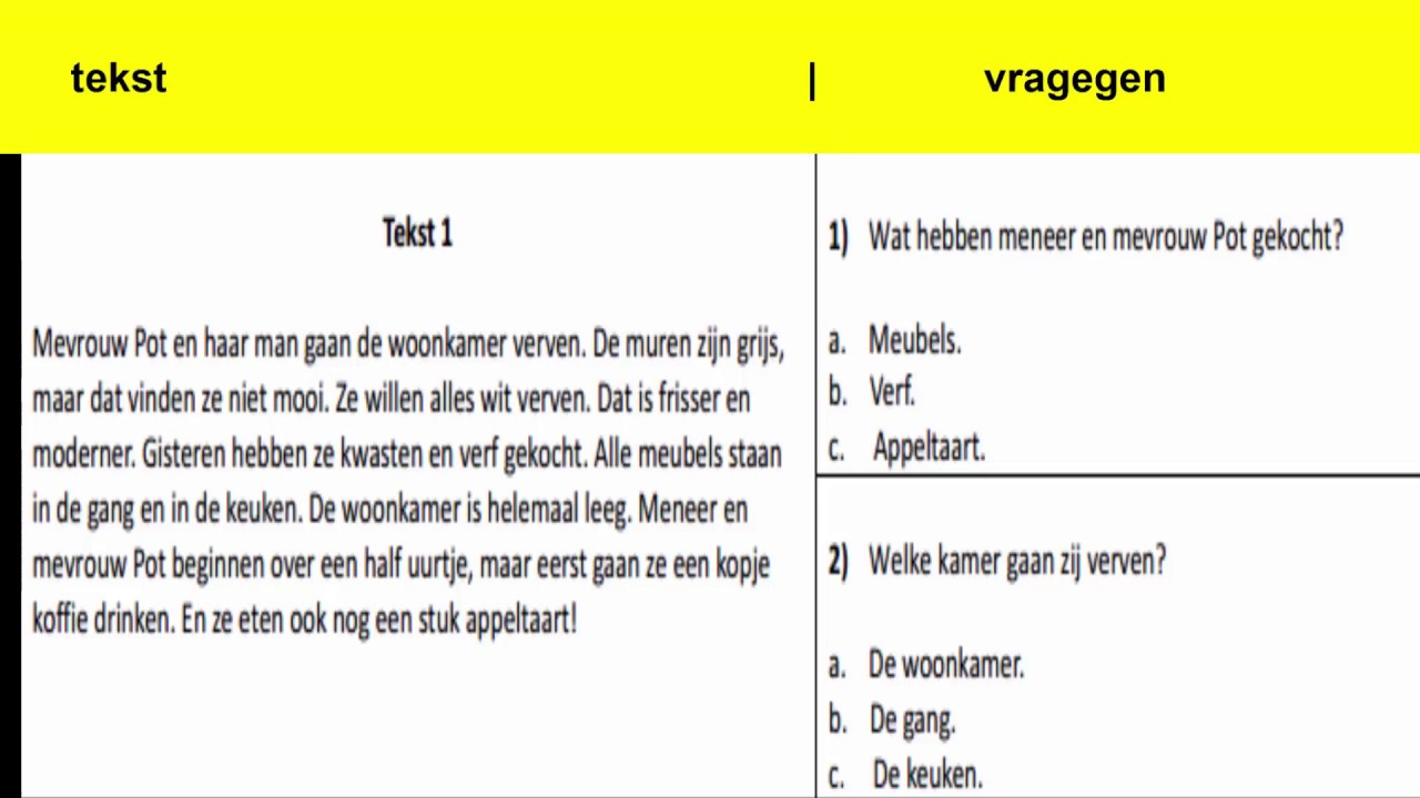 Duits Leestoets Oefenen Havo 3