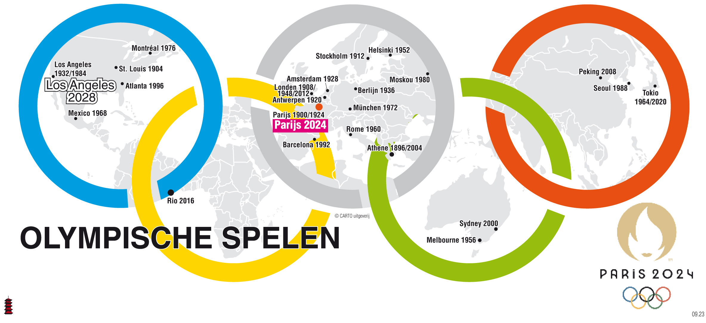 Olympische Spelen 2024 in Parijs – CARTO uitgeverij - Wanneer Begint De Olympische Spelen 2024