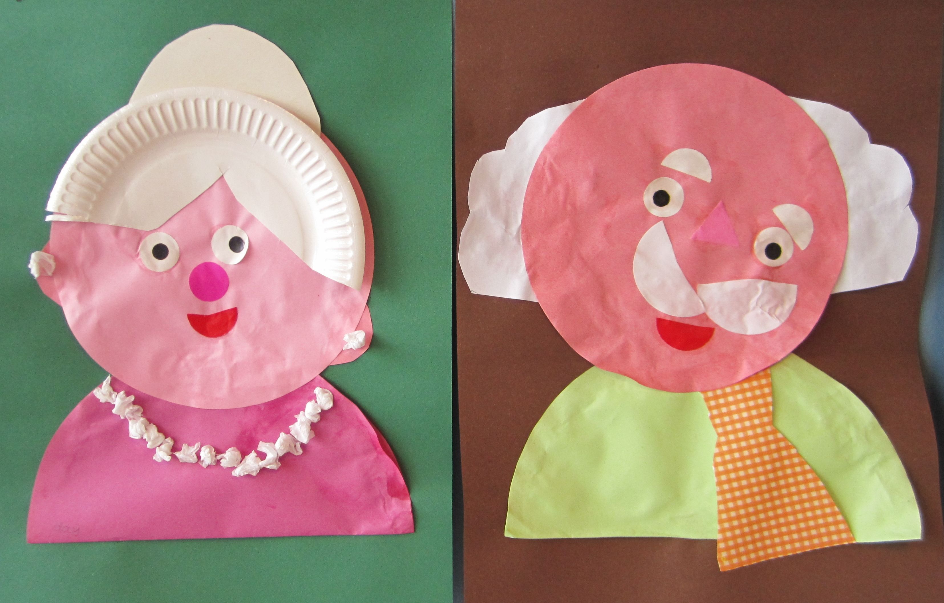 oma en opa knutselen van cirkels en papieren bordjes K Crafts, Diy - Hoe Noem Je De Oma Van Een Achterkleinkind
