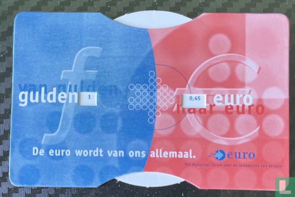 Omrekenschijf Euro-Gulden (2001) - Het nationaal Forum voor de - Wisselkoers Van Gulden Naar Euro