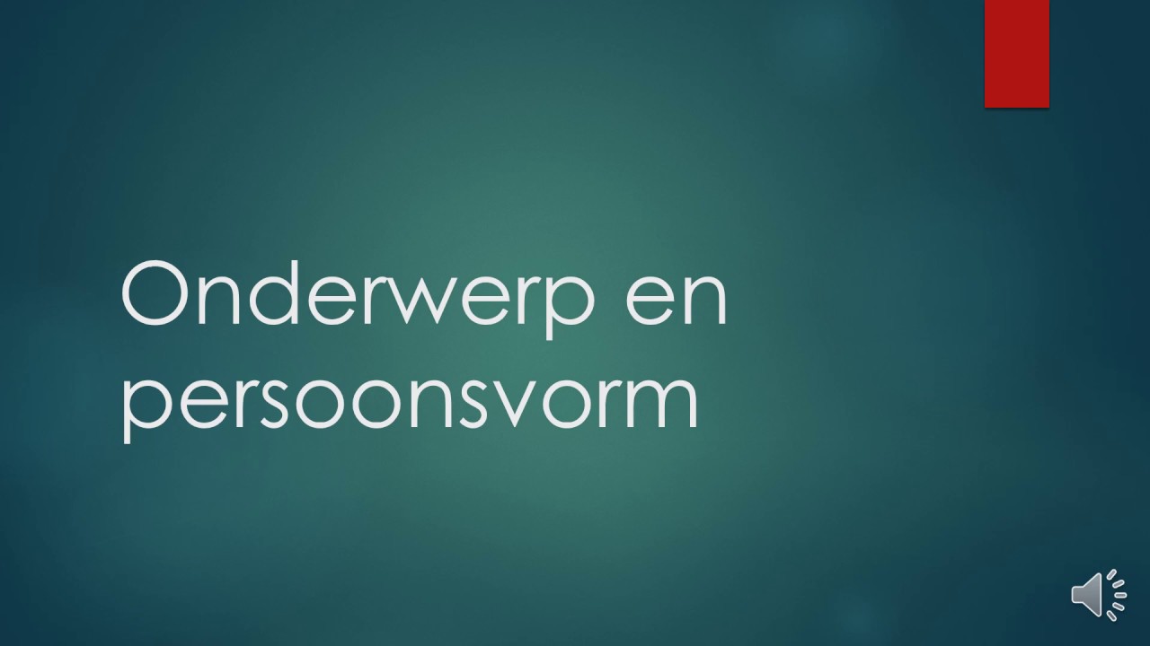 Onderwerp en persoonsvorm vinden in een zin. - YouTube - Persoonsvorm Vinden In Een Zin