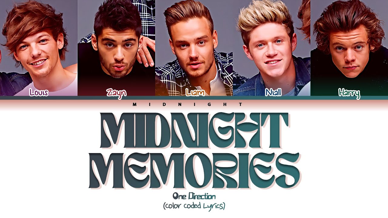 One Direction - Midnight Memories | (Color Coded Lyrics) - YouTube - Nummers Van One Direction Midnight Memories