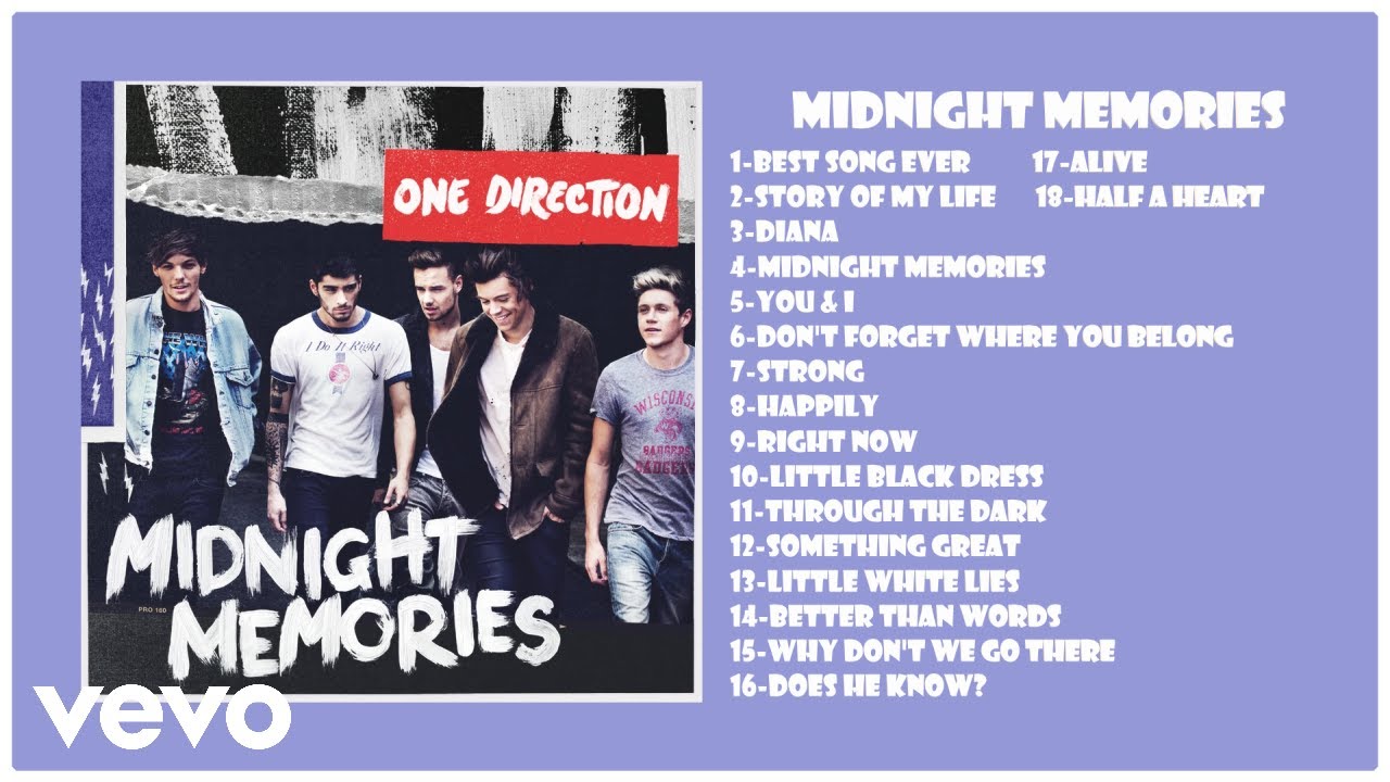 Nummers Van One Direction Midnight Memories