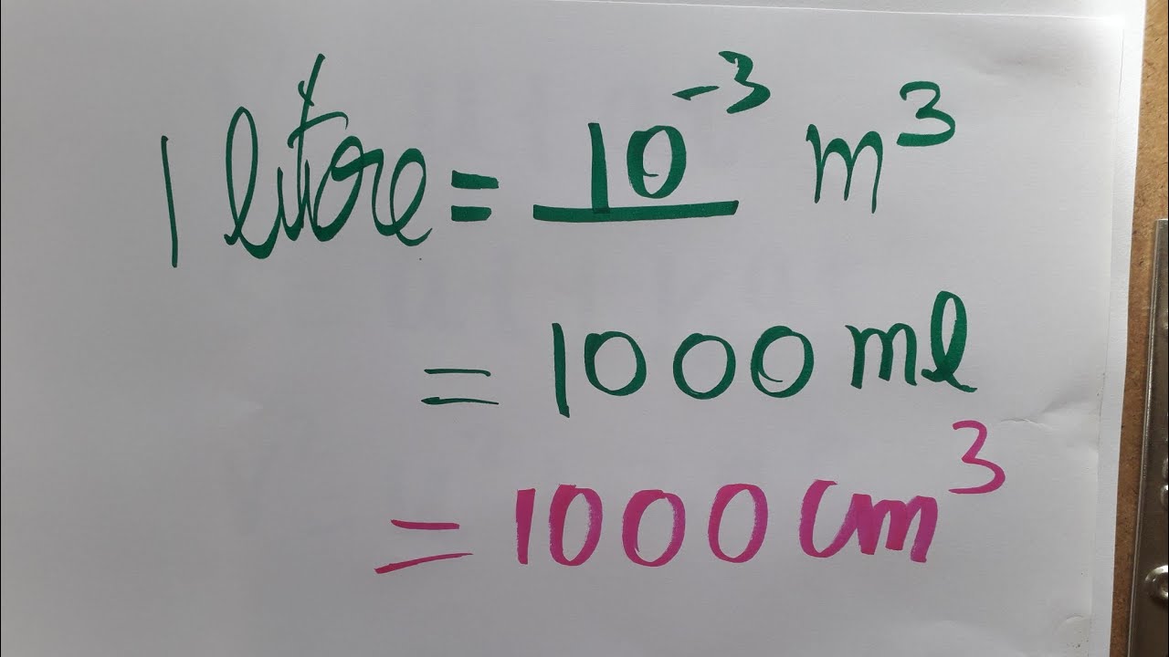 one litre equal to cm3 and m3 - YouTube - Hoeveel Dm3 Is 1 M3