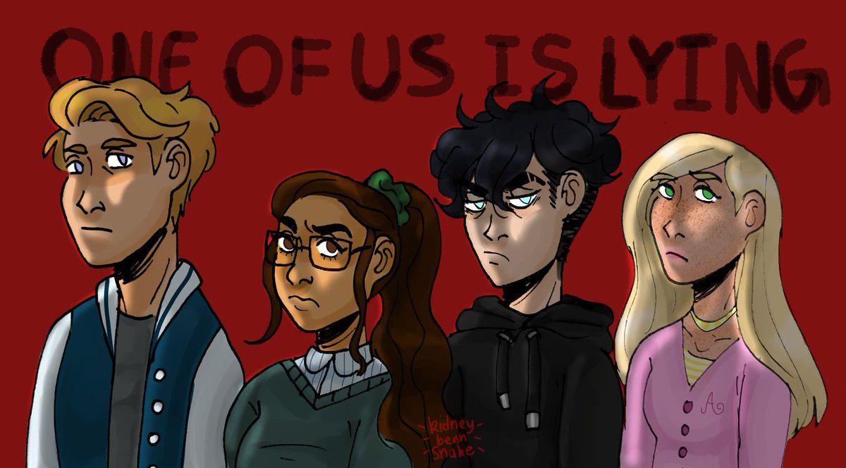 One of us is lying fan art | Books, Fan art, Lie - Addy One Of Us Is Lying