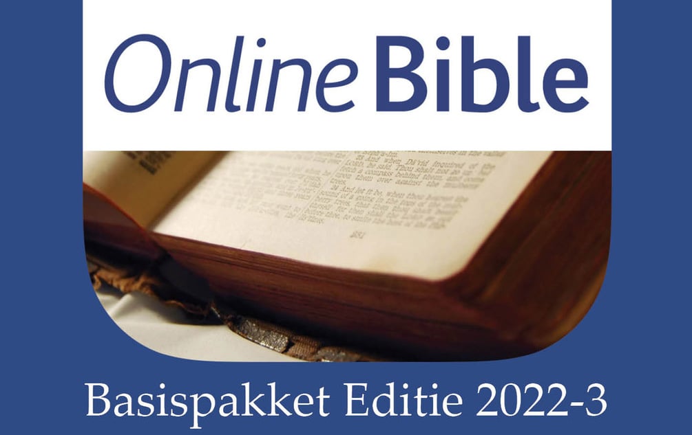 Online Bijbel Basispakket Editie 2022-3 - Het Boek Bijbel Online