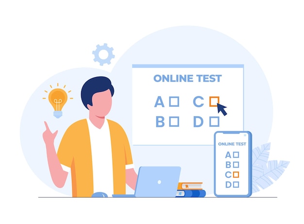 Online test en het controleren van antwoorden examen test quiz student - Wanneer Komen De Antwoorden Van Examens Online