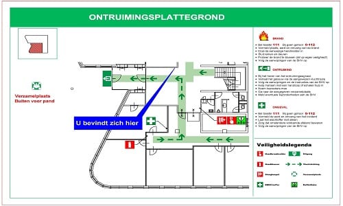Ontruimingsplattegrond - Professionele Bouwtekeningen + Berekeningen - Hoe Gaat Een Medewerker Bij Een Ontruiming Naar Buiten