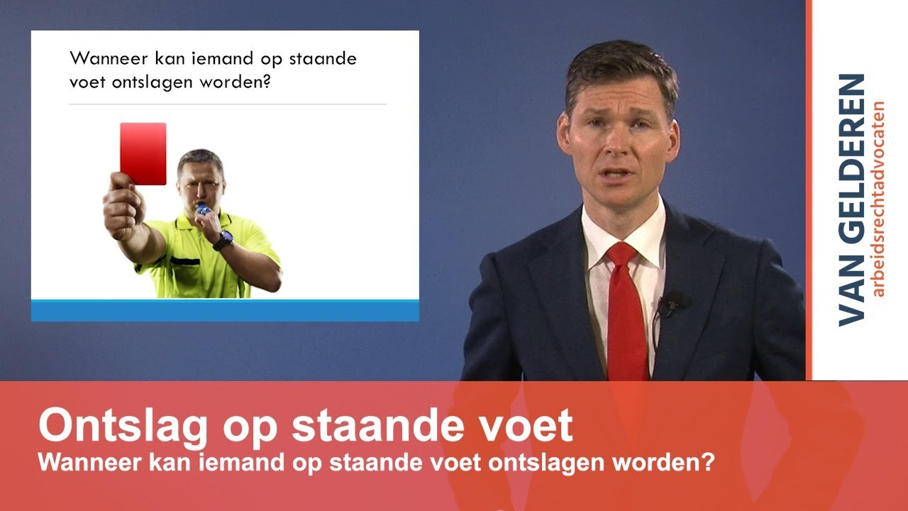 Ontslag Op Staande Voet Voorbeelden