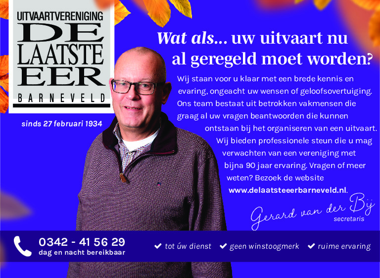 Onze medewerkers - Uitvaartvereniging “De Laatste Eer” Barneveld - De Laatste Eer Barneveld