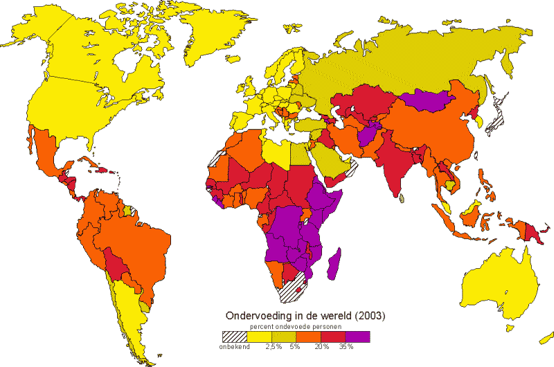 Op deze kaart kunnen we zien hoeveel miljoenen mensen op de aarde aan - Hoeveel Mensen Wonen In Afrika