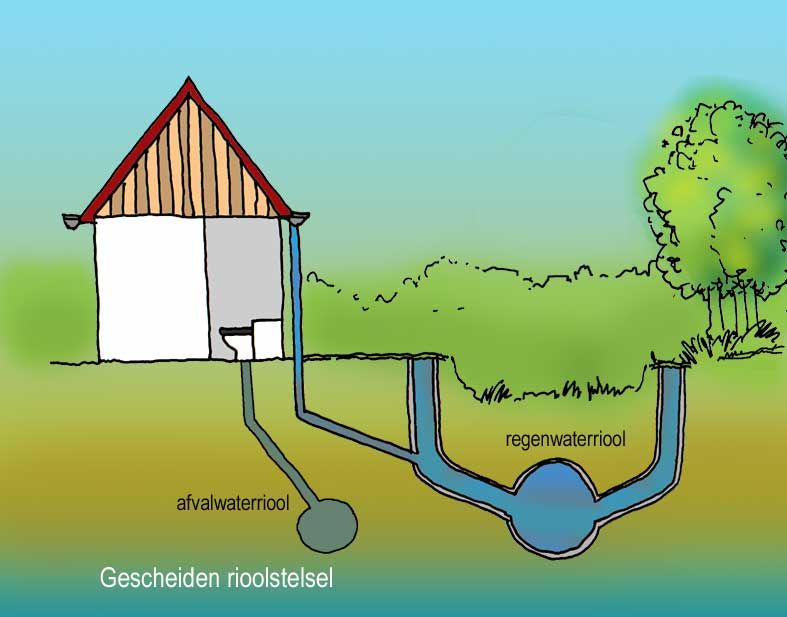Iser In De Water Van Nederland Riool Water