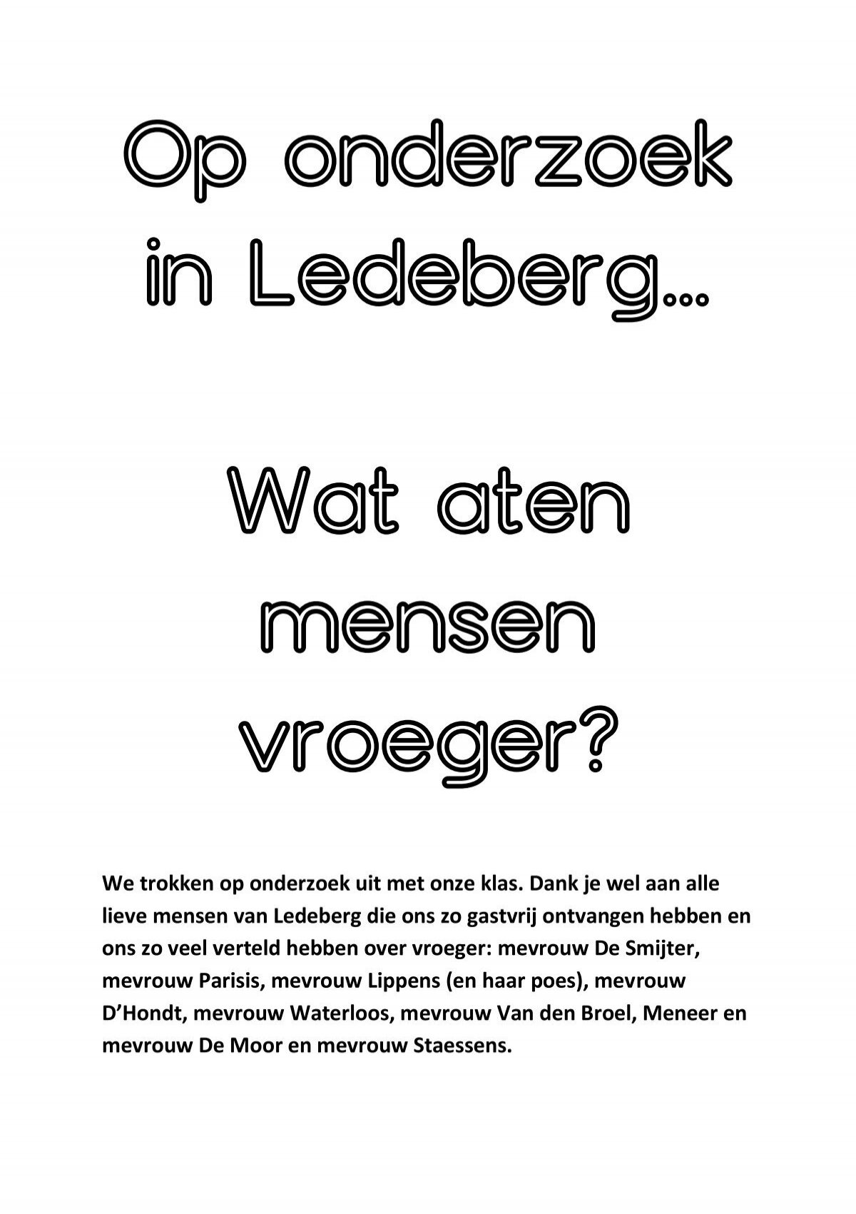 Wat Aten Mensen Vroeger Als Ontbijt