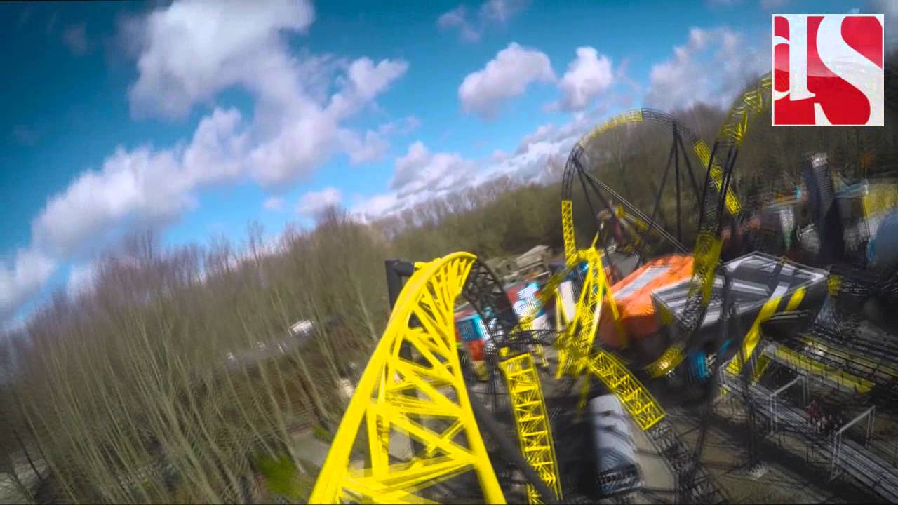 Opening Lost Gravity-achtbaan Walibi Holland - YouTube - Hoeveel Keer Gaat De Python Over De Kop
