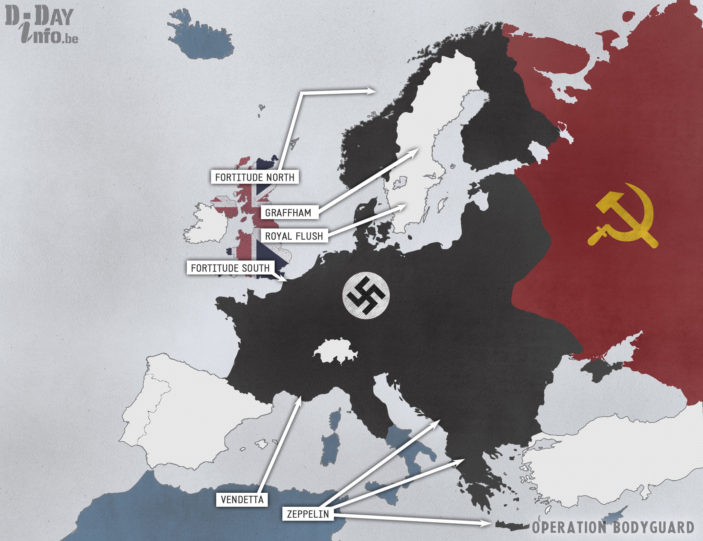 Operation Bodyguard, the diversion plan for D-day - D-day Info - Hoe Lang Is De Tweede Wereldoorlog Geleden