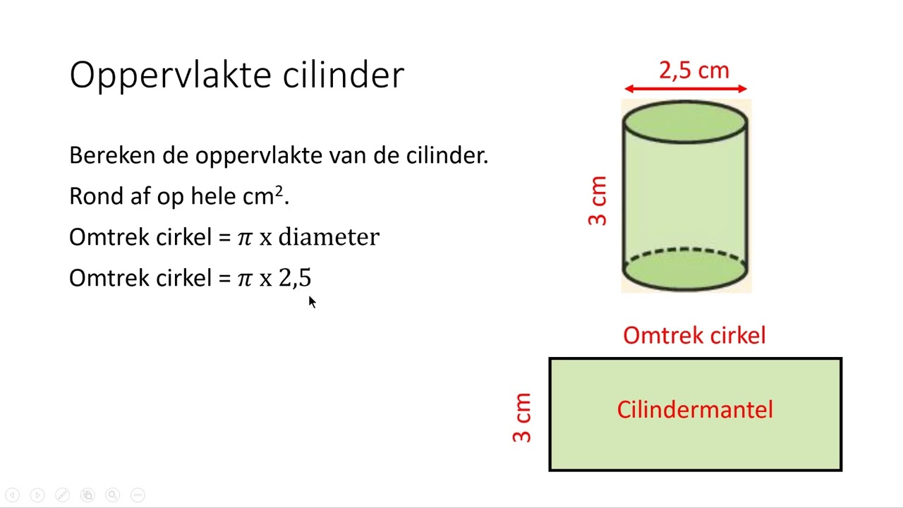 Oppervlakte cilinder (3 VMBO-KGT & 4 VMBO-KGT) - YouTube - Hoe Bereken Je De Richtingscoëfficiënt