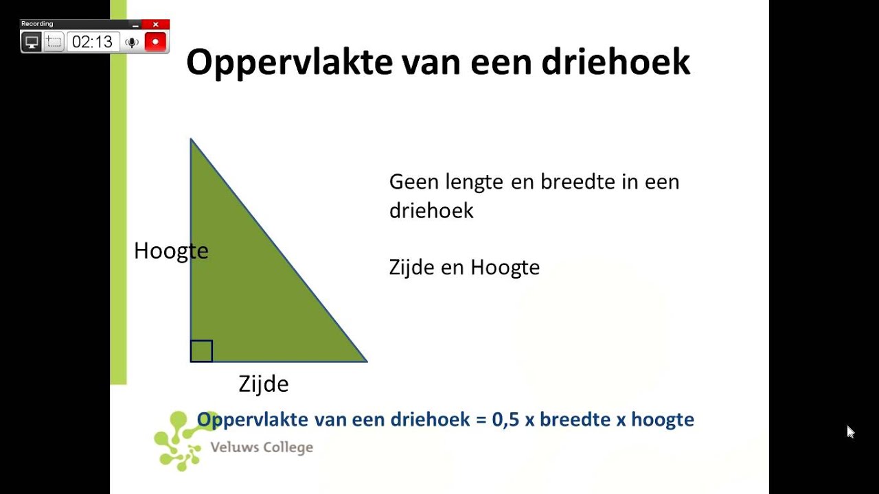 Hoe Bereken Je De Oppervlakte Van Een Driehoek