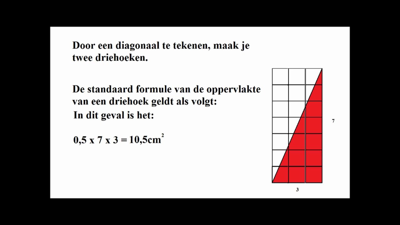 Oppervlakte Driehoek - YouTube - Oppervlakte Van Een Driehoek Berekenen