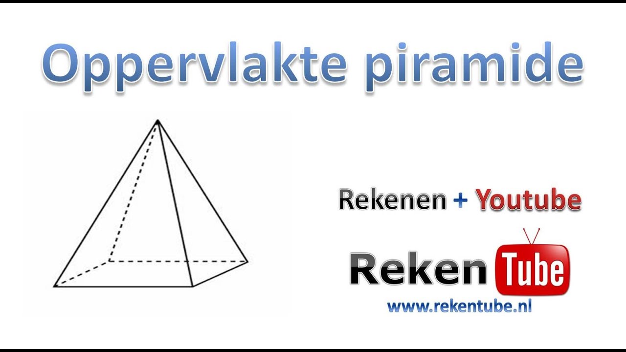 Hoe Bereken Je De Oppervlakte Van Een Piramide