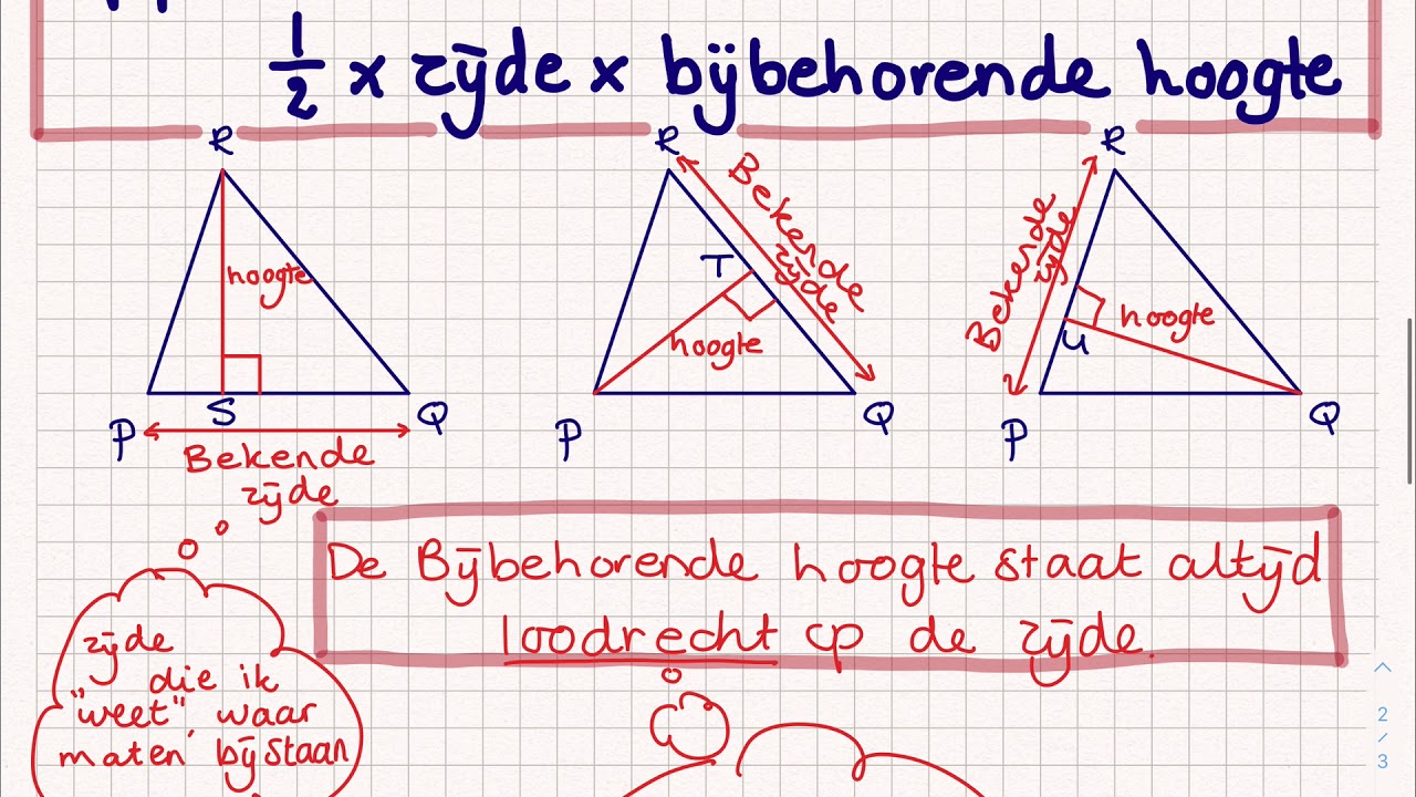 Oppervlakte van een driehoek berekenen - YouTube - Hoe Bereken Je De Oppervlakte Van Een Driehoek