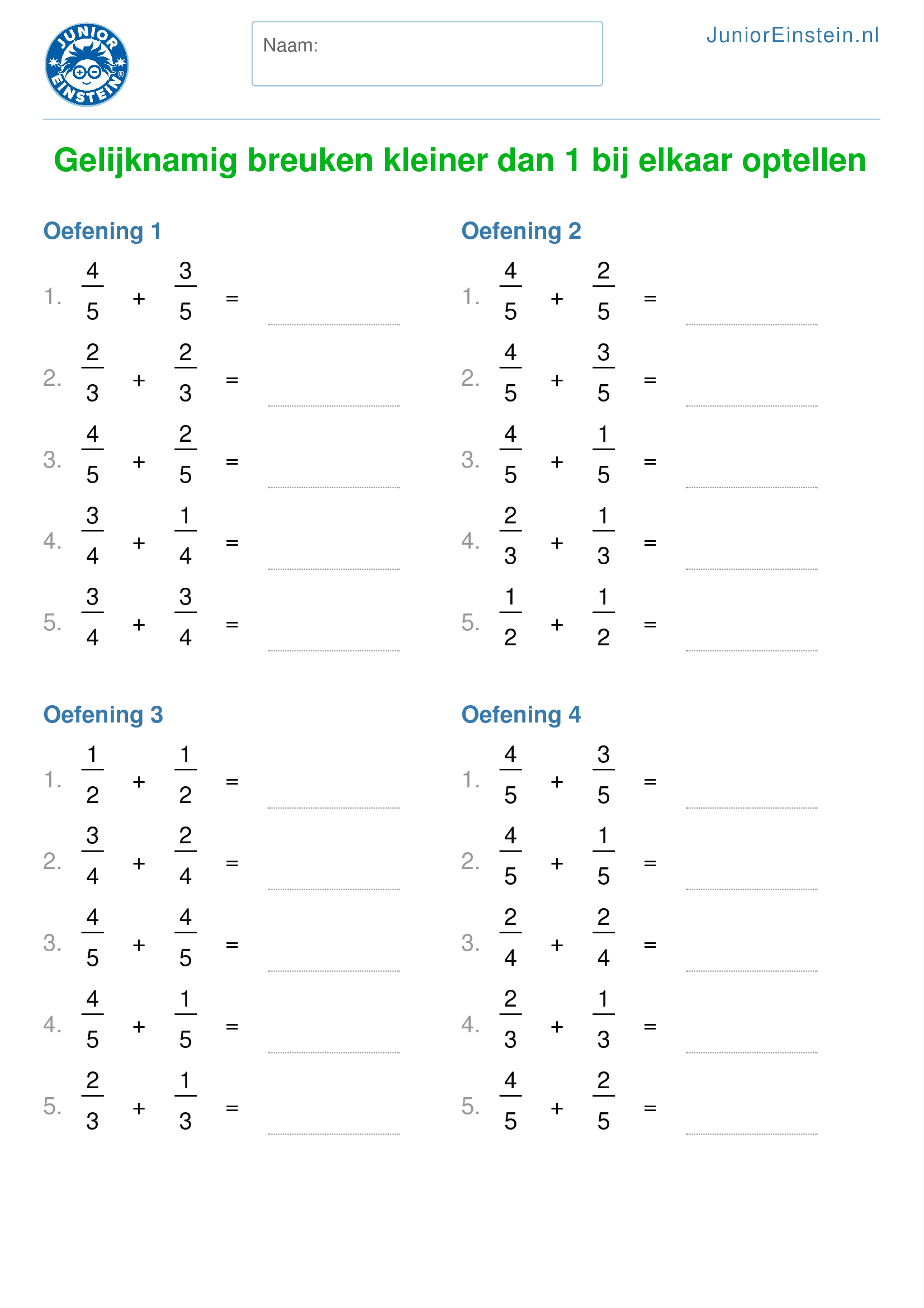 Optellen - Oefenen Cito Groep 6 Rekenen