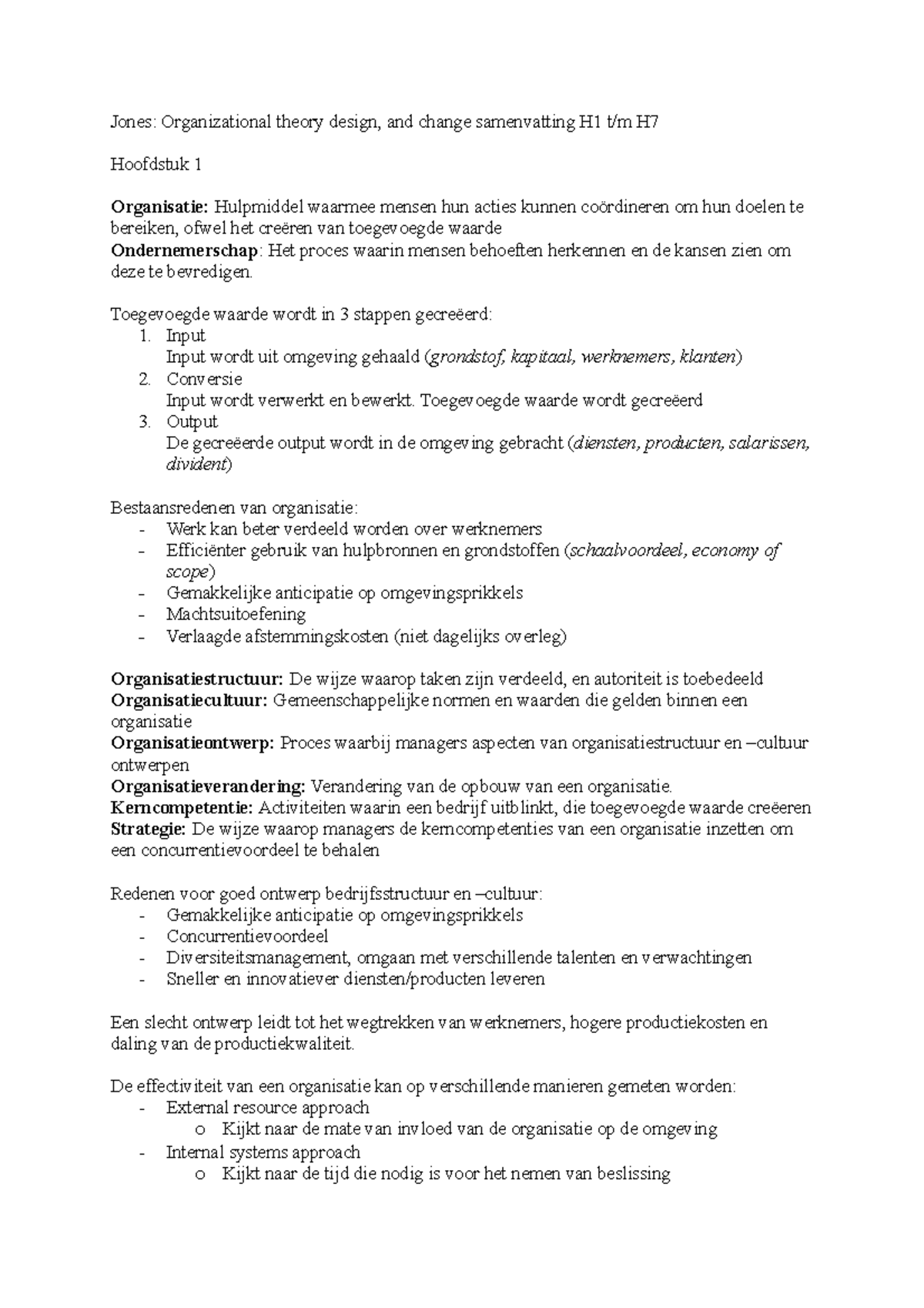 Organizational Theory Design and Change Jones Organizational Theory - Jones Organizational Theory Design And Change