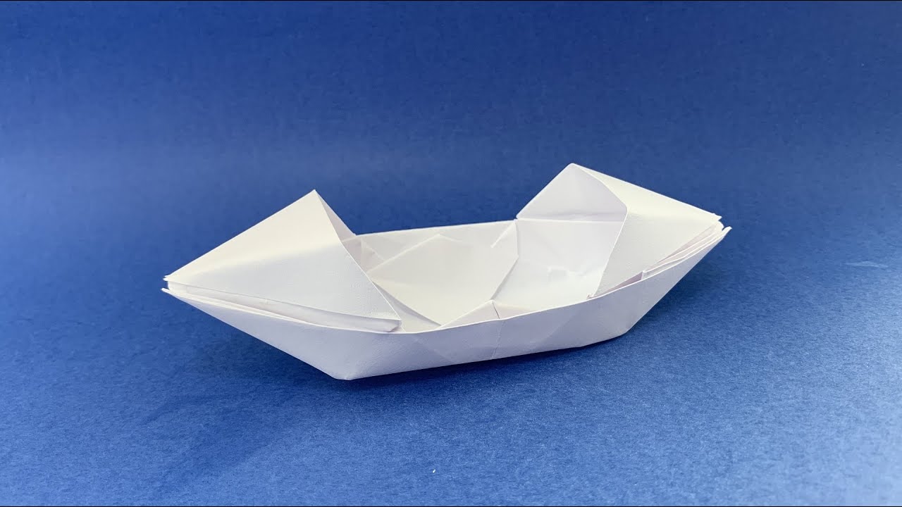 Origami boat | How to make a paper boat | origami canoe - YouTube - Hoe Maak Je Een Bootje Op Minecraft
