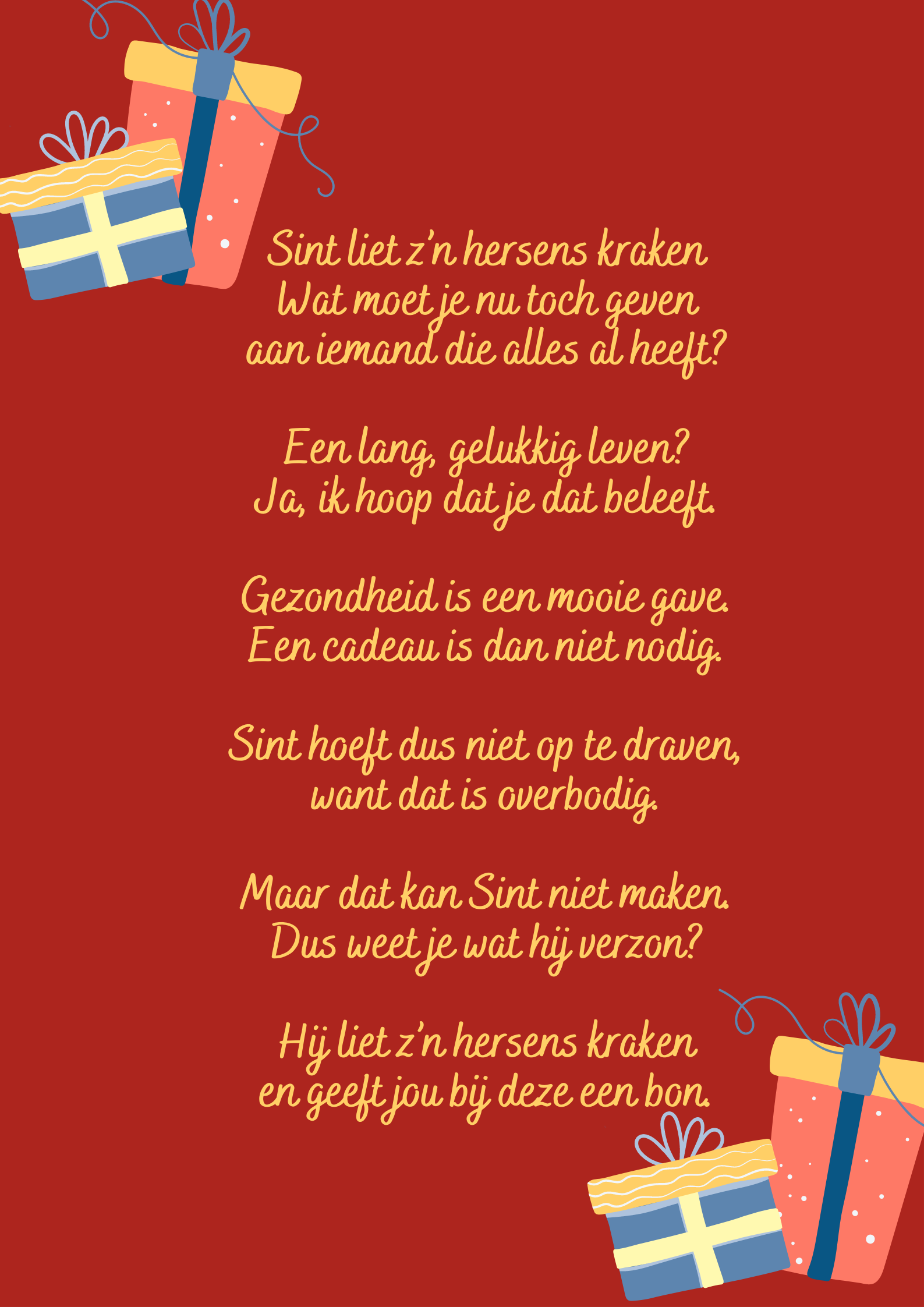 Origineel Gedicht Maken - Een Gedicht Maken Voor Sinterklaas