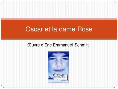 Eric Emmanuel Schmitt Oscar Et La Dame Rose