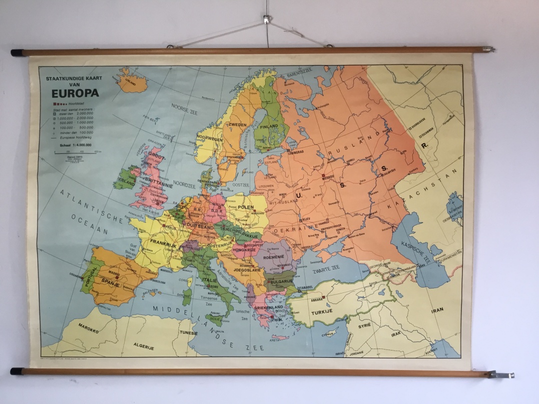 Oude landkaart van Europa - Deel Van Het Oude Europa