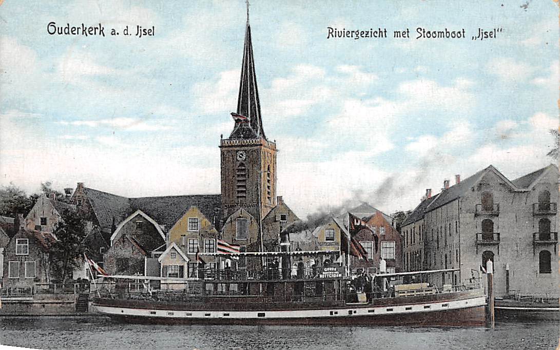 Ouderkerk aan den IJssel Stoombootreederij De IJssel tussen Gouda en - Oudekerk Aan De Ijssel