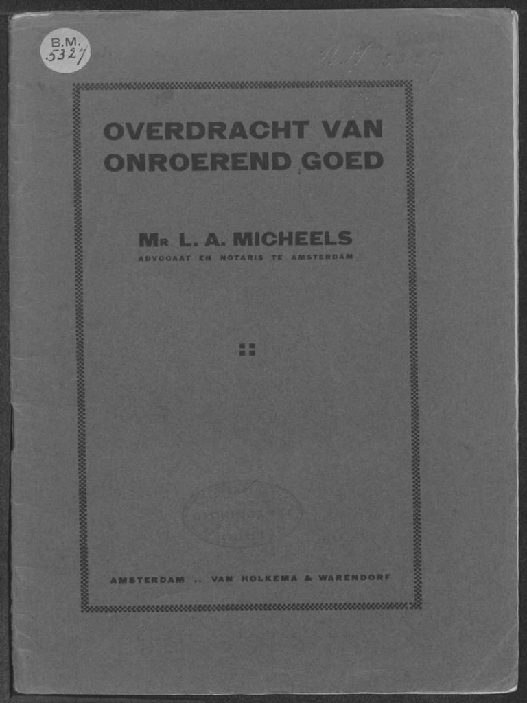 Overdracht Van Goederen Of Personen