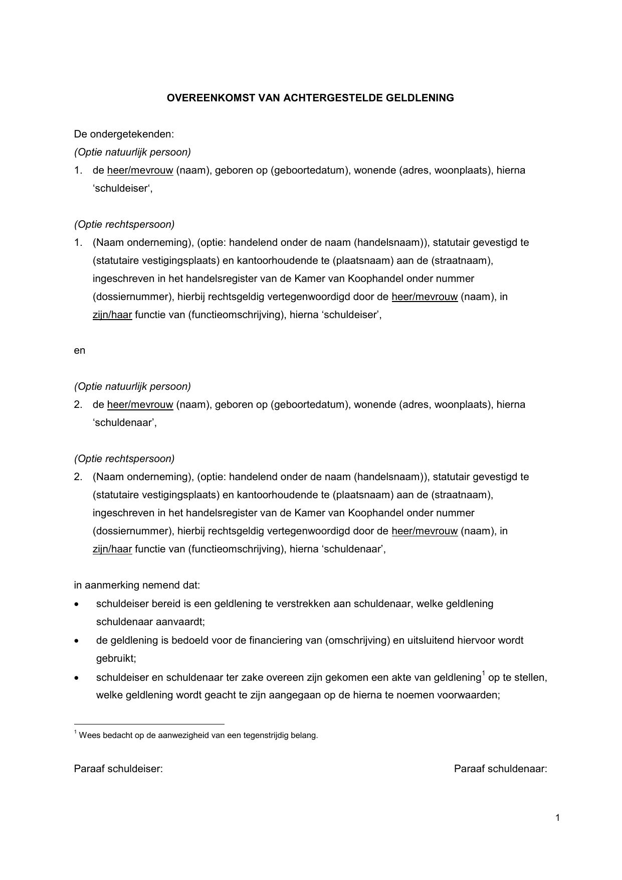 Overeenkomst Van Opdracht Model Voorbeeld - vrogue.co - Overeenkomst Tot Aanneming Van Werk