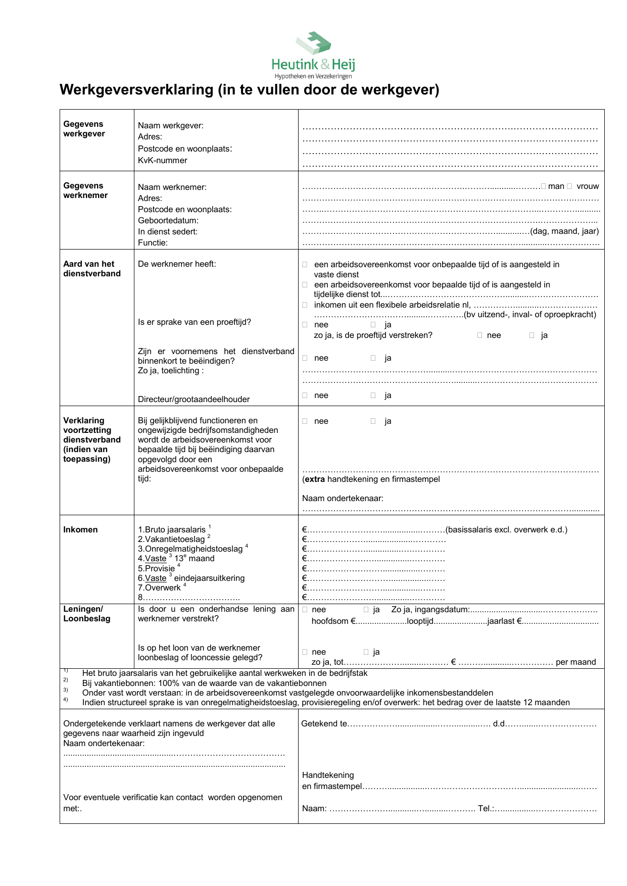 Overviewz Inkomensverklaring - Hoe Kom Je Aan Een Werkgeversverklaring