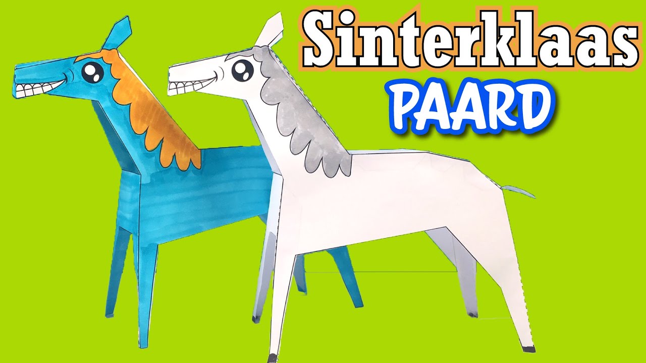 Paard van Sinterklaas knutselen - YouTube - Boer Boris Paard Van Sinterklaas