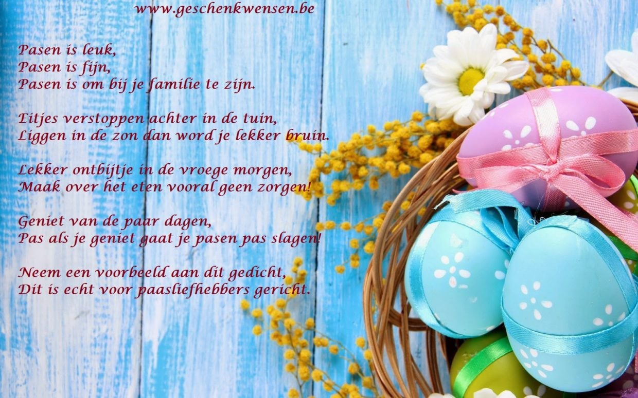 Gedicht Tijd Voor Pasen