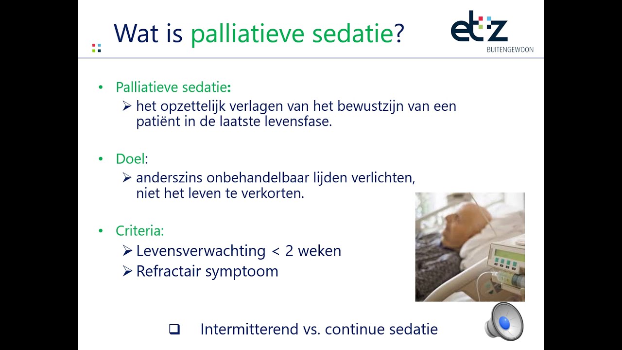 Hoe Sterf Je Bij Palliatieve Sedatie