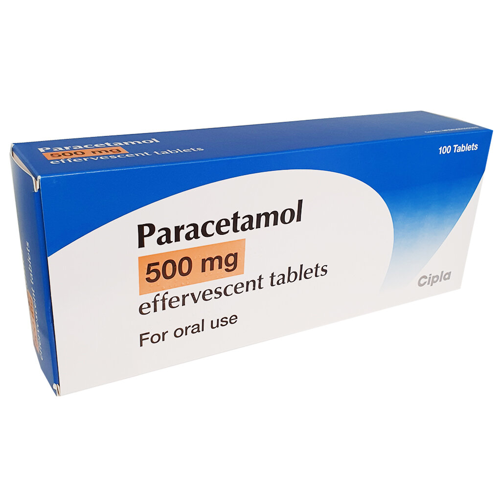Paracetamol 500mg - 100 Effervescent / Soluble Tablets - Paracetamol - Paracetamol Hoe Snel Werkt Het