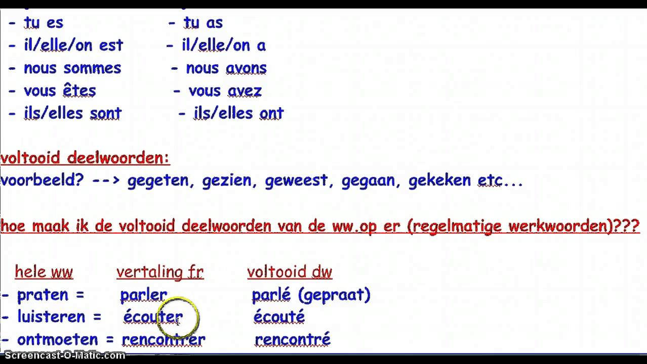 passé-composé uitleg klas 2 - YouTube - Wat Is De Passe Compose