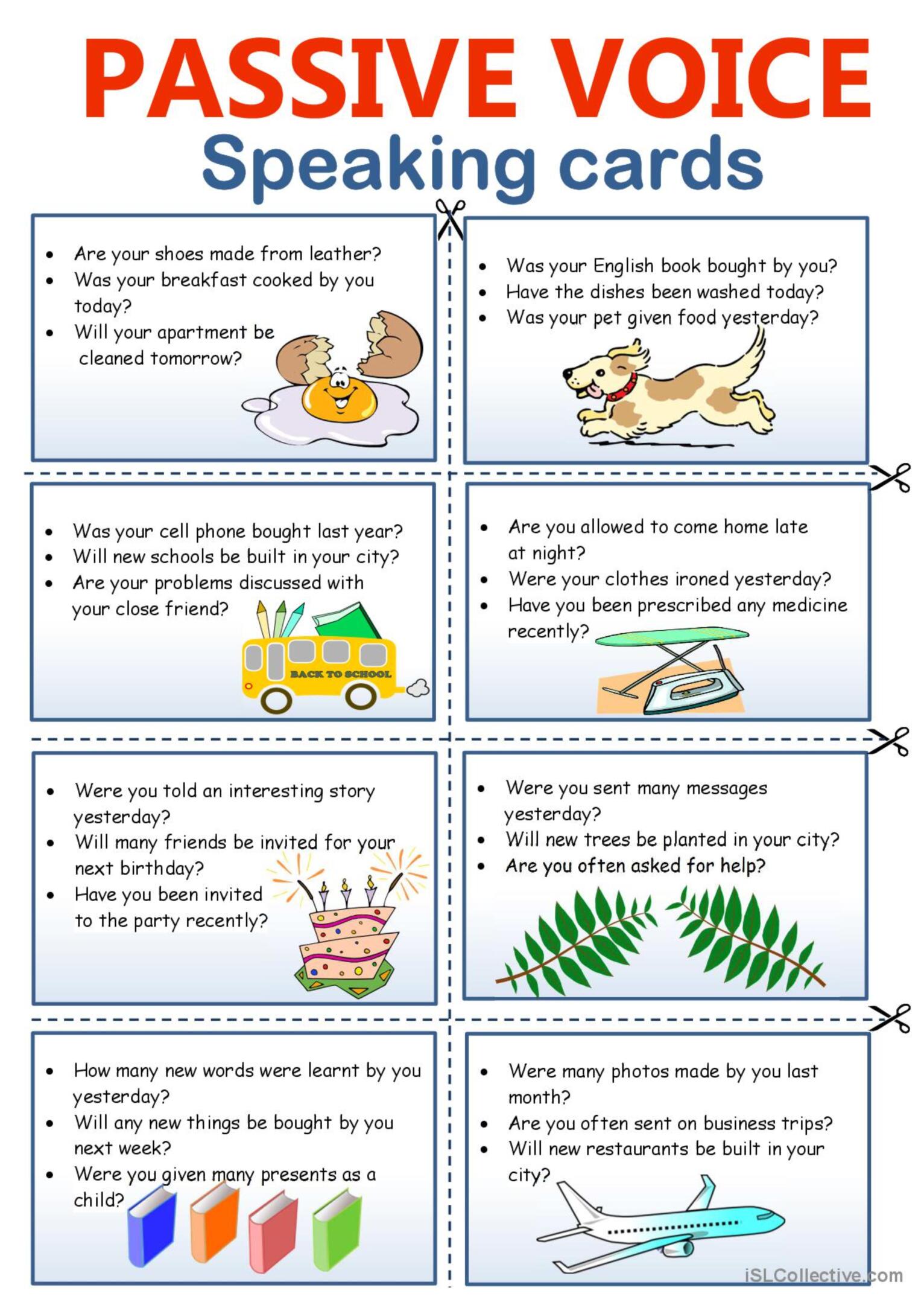 Passive Voice Esl Worksheet By Mayoyo - vrogue.co - Present Simple To Passive Voice