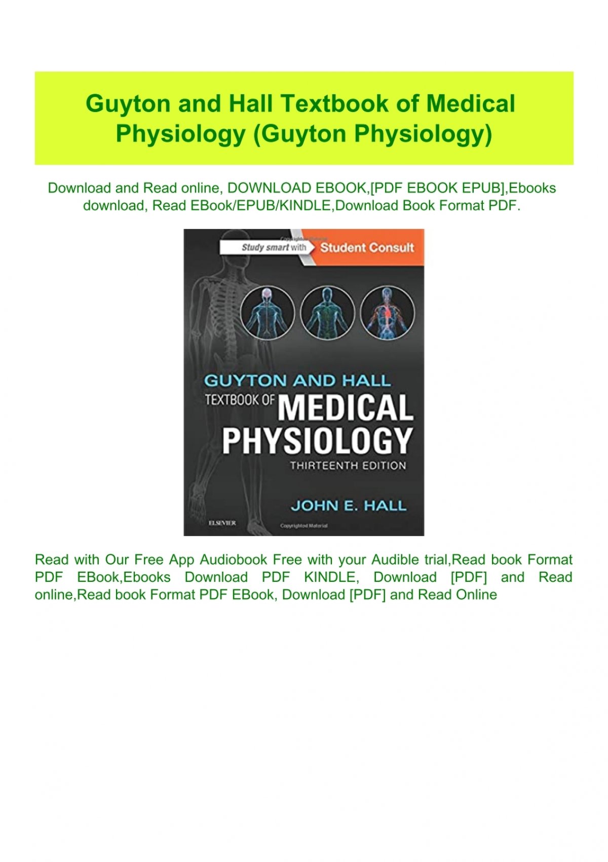 Textbook Of Medical Physiology Guyton