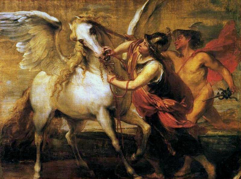 Gevleugeld Paard Uit De Griekse Mythologie