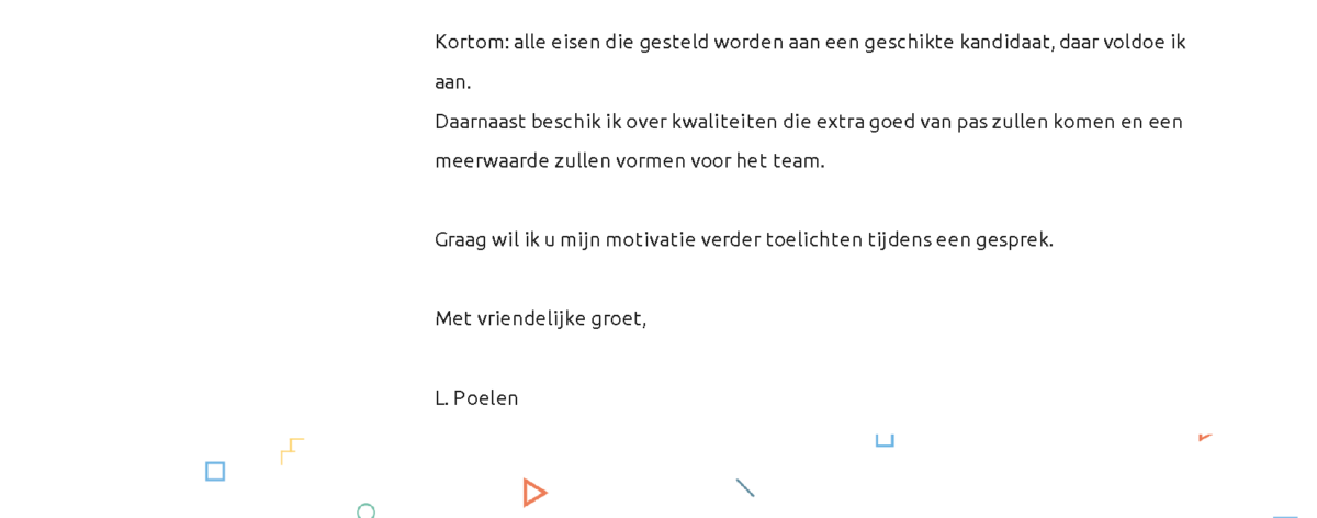 Perfecte Afsluiting van je Sollicitatiebrief - Perfectcv.nl - Wat Moet Er Allemaal In Een Sollicitatiebrief