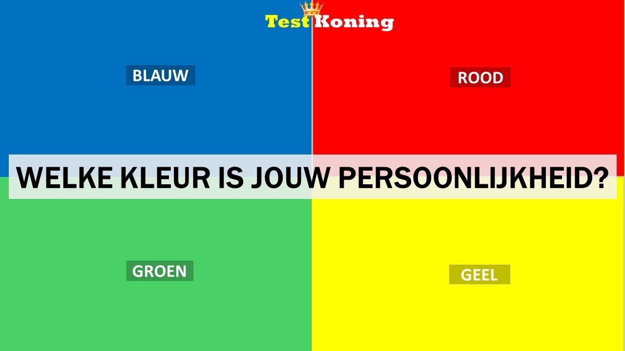 PERSOONLIJKHEIDSTEST. WELKE KLEUR IS JOUW PERSOONLIJKHEID? - YouTube - Wat Is Blauw En Niet Zwaar