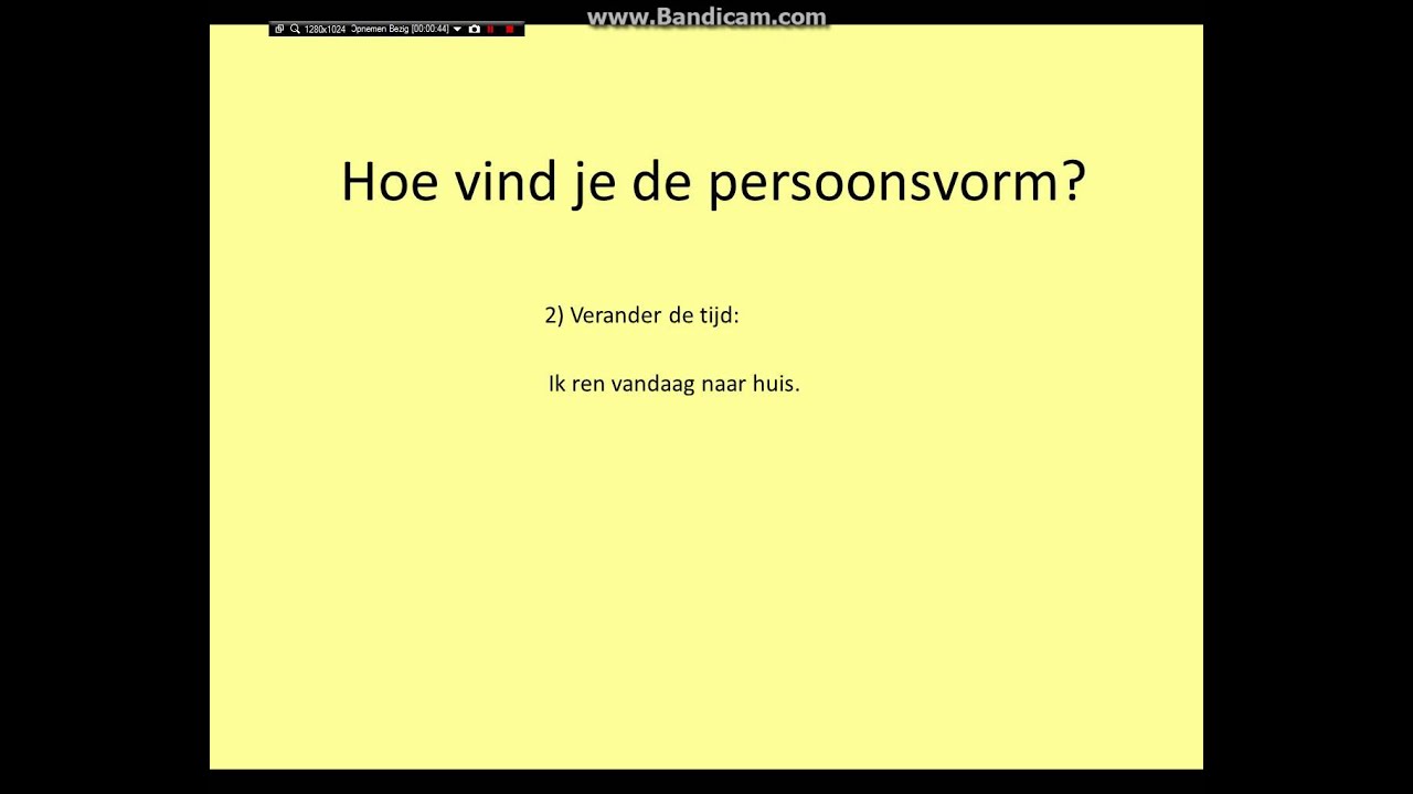 Hoe Kan Je De Persoonsvorm Vinden
