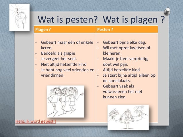Pesten op school start - Wat Is Het Verschil Tussen Plagen En Pesten